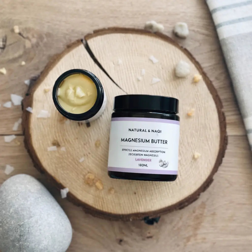 Lavender Magnesium Body Butter 60ml - 260ml Natural and Naqi