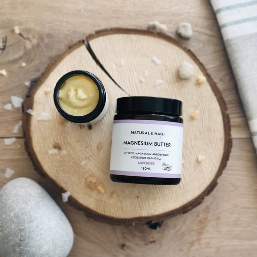Lavender Magnesium Body Butter 60ml - 260ml Natural and Naqi