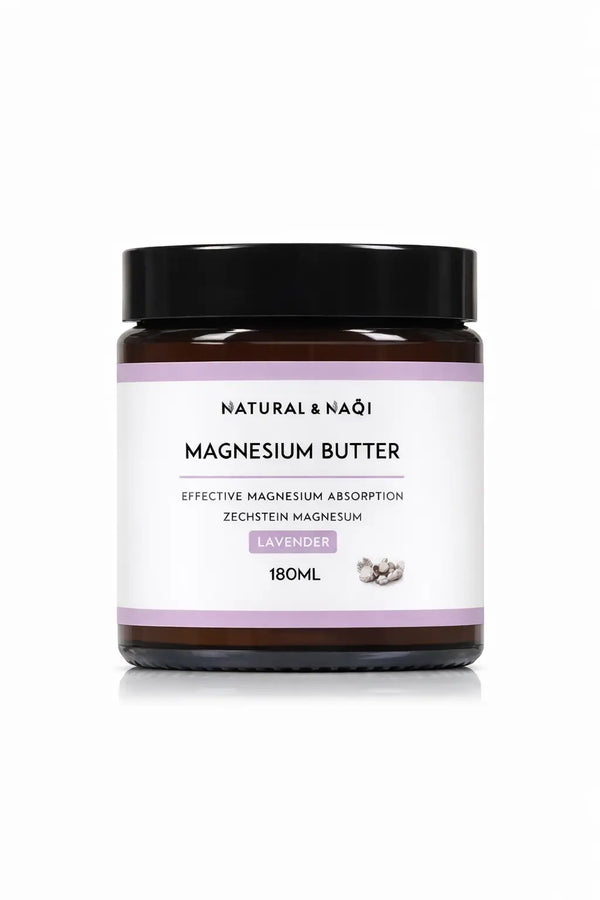 Lavender Magnesium Body Butter 60ml - 260ml Natural and Naqi
